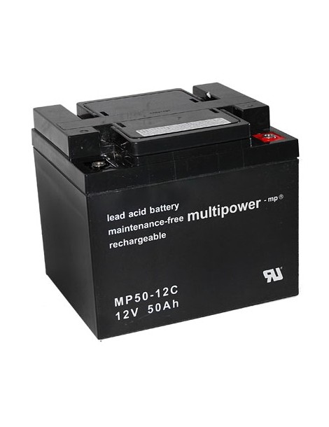 Multipower MP50,0-12C PB celė 12V 50Ah švino-rūgšties akumuliatorius vaikų mašinėlėms 8KM8465