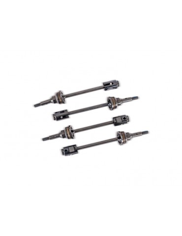 Traxxas Driveshafts, steel CV (assembled) (4) (for use with 10790)