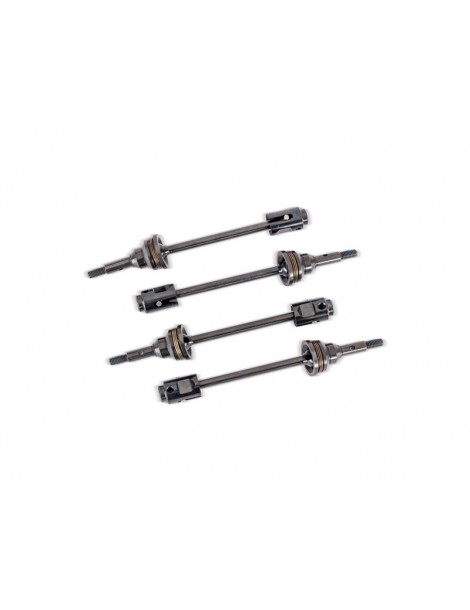 Traxxas Driveshafts, steel CV (assembled) (4) (for use with 10790)