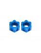 Traxxas Wheel hubs, hex, front aluminum (blue-anodized) (2)