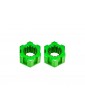 Traxxas Wheel hubs, hex, front aluminum (green-anodized) (2)
