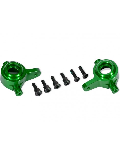 Traxxas 6061-T6 žaliai anodizuoti vairo stebulės laikikliai 9080