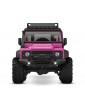 Rožinis Traxxas TRX-4M 1:18 RTR RC kopimo modelis nuotykiams namuose ir lauke, iki 1 val. veikimo laiku