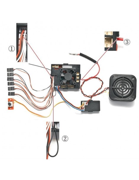 2.4 GHz valdymo plokštė SP-01044 su garso moduliu RC dalys