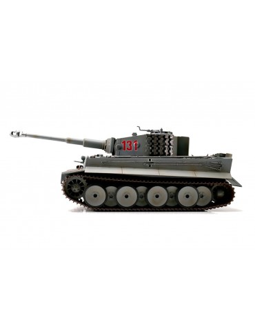 RC tankas Tiger I 1:16 pilkas IR kovos sistema