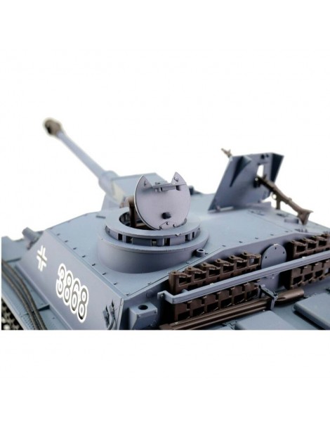 RC tankas Sturmgeschütz III 1:16 BB+IR su metaliniais vikšrais grey