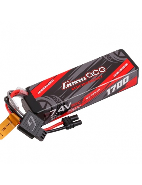 Gens ace G-Tech 1700mAh 2S 7.4V LiPo akumuliatorius HardCase iEC2
