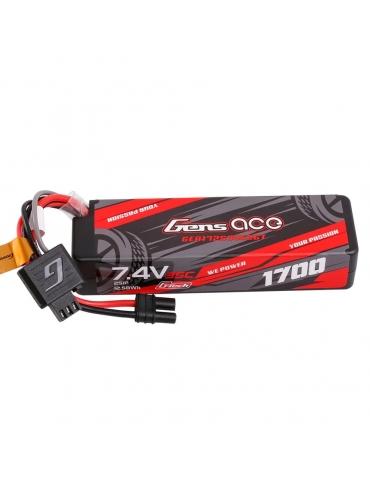 Gens ace G-Tech 1700mAh 2S 7.4V LiPo akumuliatorius HardCase iEC2