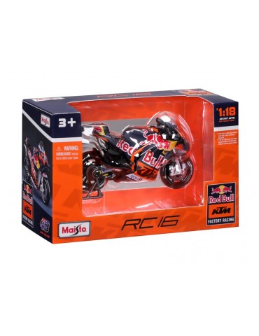 Maisto 1:18 Brad Binder Red Bull KTM Factory Racing 2023 motociklo modelis
