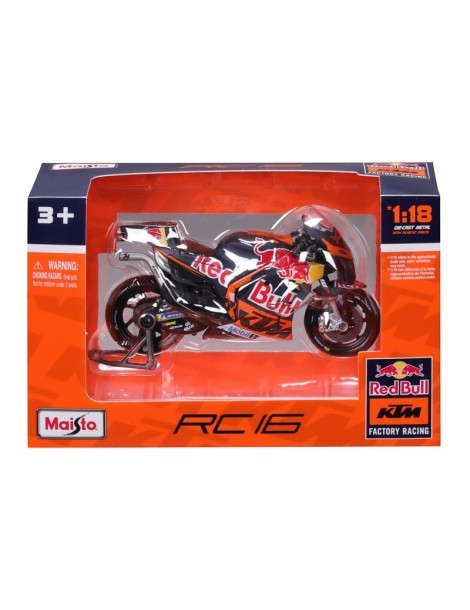 Maisto 1:18 Jack Miller Red Bull KTM Factory Racing 2023 motociklo modelis
