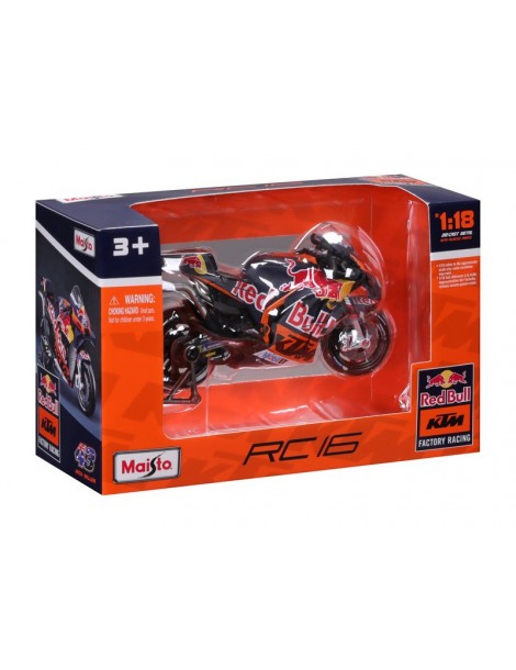 Maisto 1:18 Jack Miller Red Bull KTM Factory Racing 2023 motociklo modelis