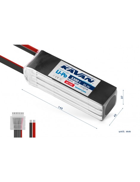 KAVAN - Li-Po 3300mAh/22,2V 60/120C, 73,2Wh