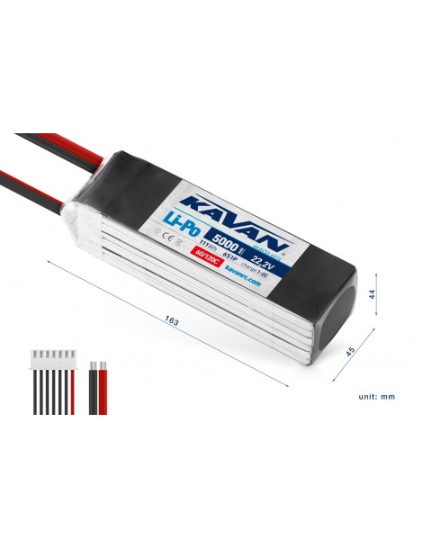 KAVAN - Li-Po 5000mAh/22,2V 60/120C, 111Wh
