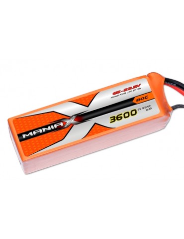 ManiaX Lipol 22.2V 3600mAh 80C