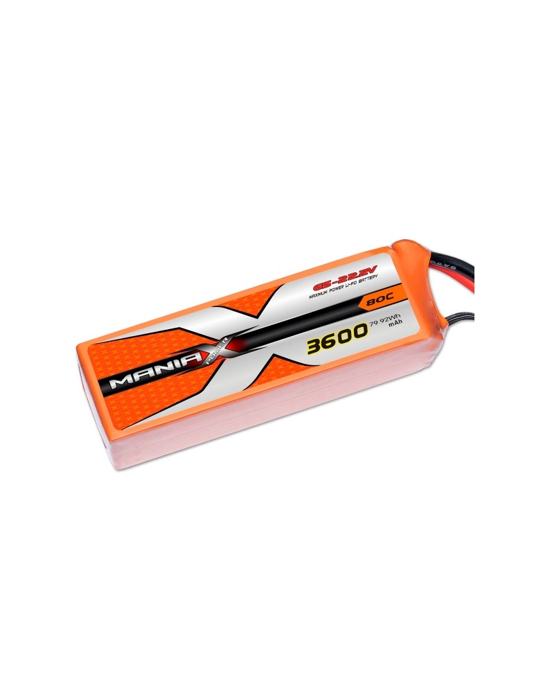 ManiaX Lipol 22.2V 3600mAh 80C