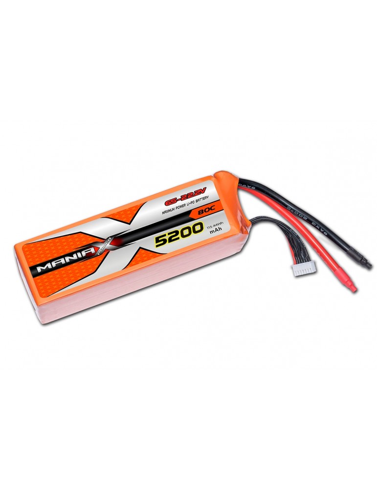 ManiaX Lipol 22.2V 5200mAh 80C