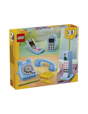 LEGO Creator 31174 Retro telefonas 3in1 rinkinys su trimis modeliais