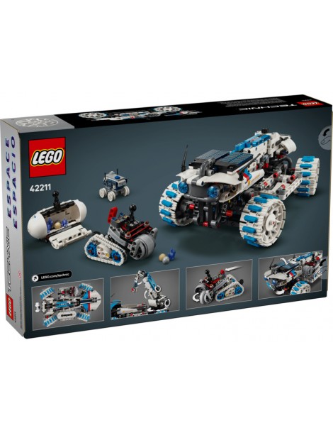 LEGO Technic 42211 Lunar Outpost mėnuleigis su kasybos ir MAPP visureigiais