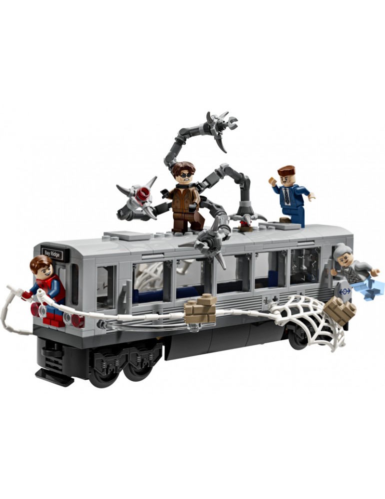 LEGO Marvel 76321 Žmogaus voro ir Daktaro Aštuonkojo kova su metro traukiniu