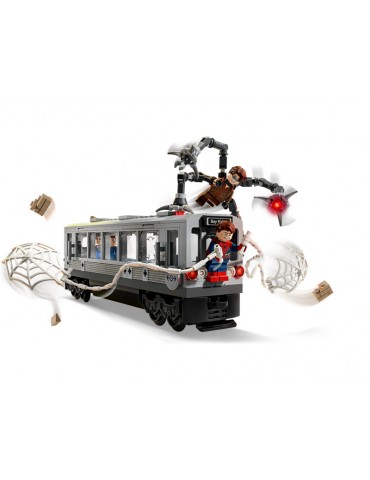 LEGO Marvel 76321 Žmogaus voro ir Daktaro Aštuonkojo kova su metro traukiniu