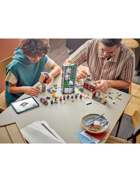 LEGO Marvel 76324 Žmogus voras prieš Oscorp rinkinys su mini figūrėlėmis