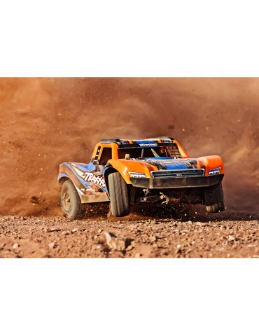 Traxxas Mini Slash BL-2s 1:12 4WD RTR Oranžinis Short Course tipo RC modelis