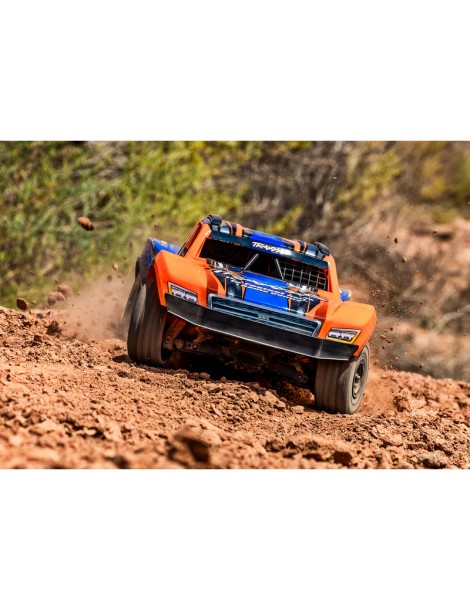 Traxxas Mini Slash BL-2s 1:12 4WD RTR Oranžinis Short Course tipo RC modelis