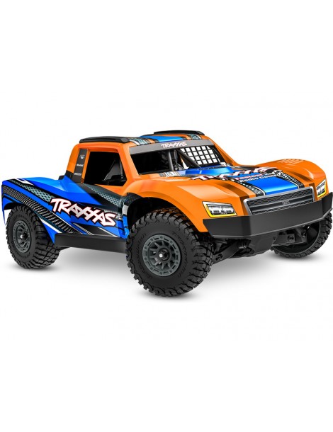 Traxxas Mini Slash BL-2s 1:12 4WD RTR Oranžinis Short Course tipo RC modelis