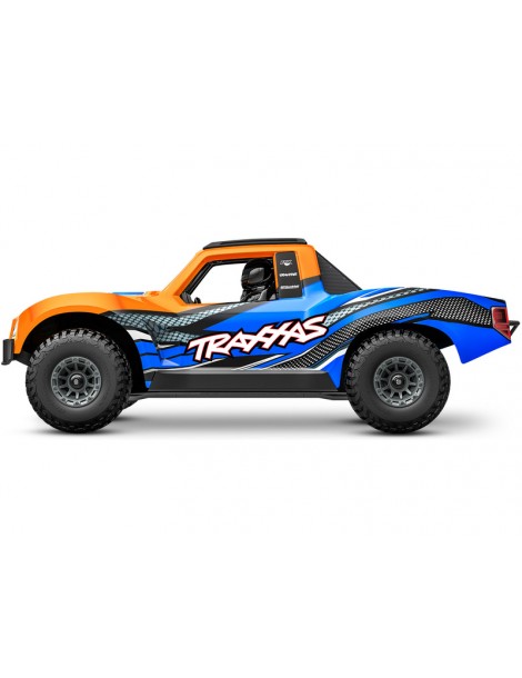 Traxxas Mini Slash BL-2s 1:12 4WD RTR Oranžinis Short Course tipo RC modelis