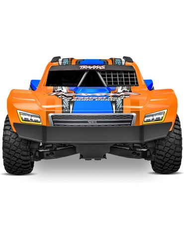 Traxxas Mini Slash BL-2s 1:12 4WD RTR Oranžinis Short Course tipo RC modelis