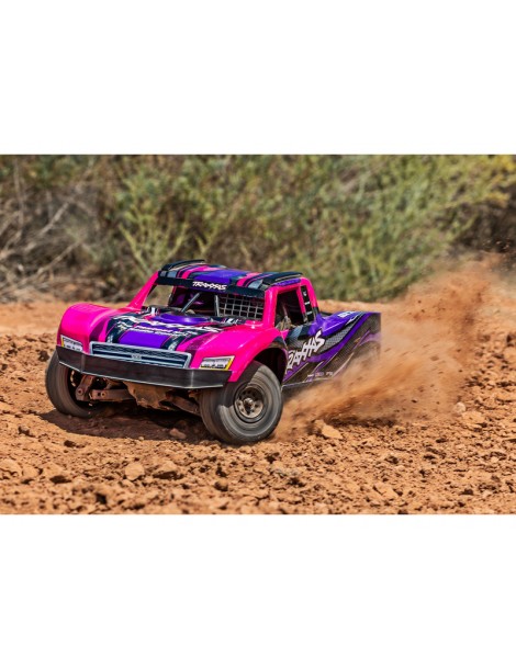 Traxxas Mini Slash BL-2s 1:12 4WD RTR Short Course RC modelis Rožinis