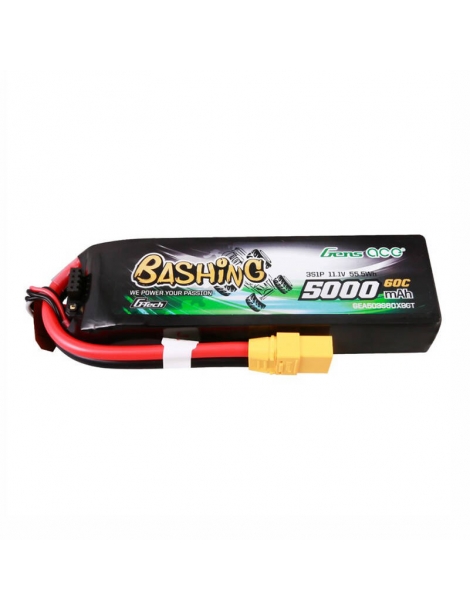 GensAce 5000mAh 11.1V 60C 3S LiPo akumuliatorius su XT90 jungtimi