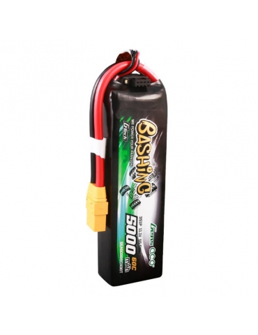 GensAce 5000mAh 11.1V 60C 3S LiPo akumuliatorius su XT90 jungtimi