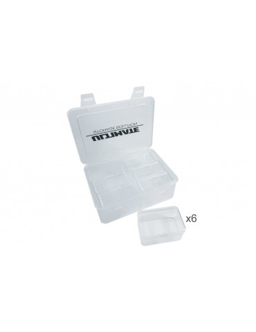 PLASTIC BOX W/ 6 BIG INNER BOXES