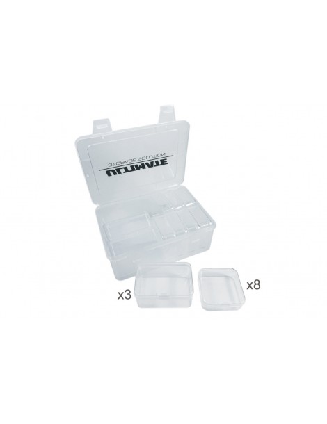 PLASTIC BOX W/ 3 BIG & 8 MED INNER BOXES