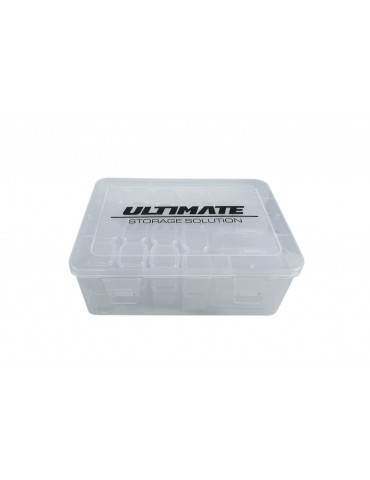 PLASTIC BOX W/ 5 MED & 32 SMALL INNER BOXES