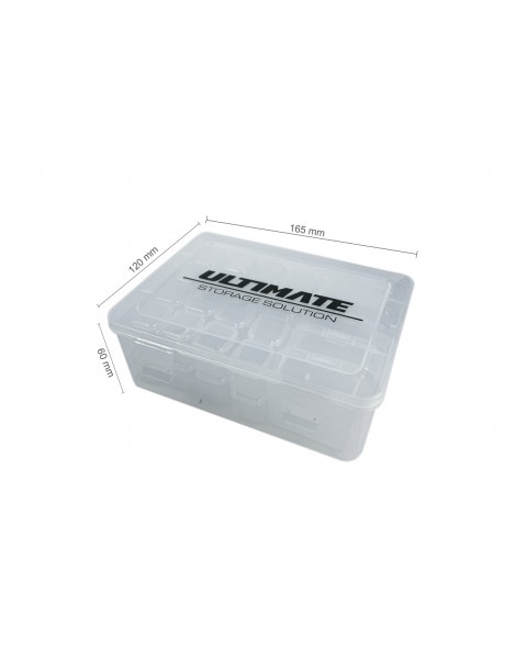 PLASTIC BOX W/ 5 MED & 32 SMALL INNER BOXES