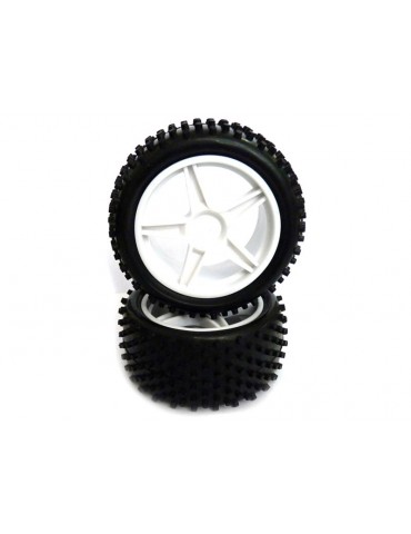 Rear Wheel Complete- Buggy 1:10, 2pcs (White)