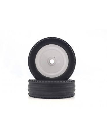 Buggy White Front Tires&Rims 2P