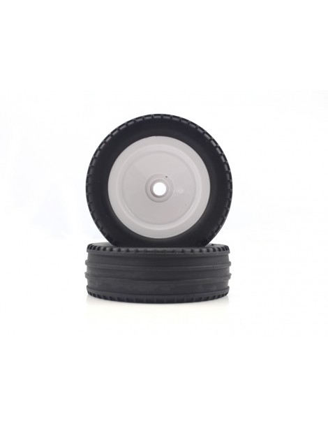 Buggy White Front Tires&Rims 2P