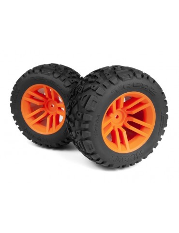 Mounted MixBlok Tire on XT Wheel (Orange/2pcs)