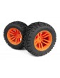 Mounted MixBlok Tire on XT Wheel (Orange/2pcs)
