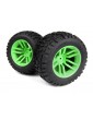 Mounted MixBlok Tire on XT Wheel (Green/2pcs)