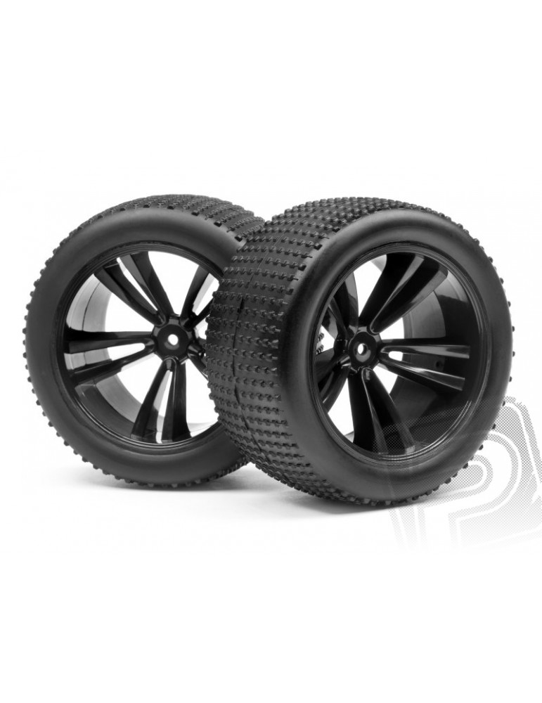 Complete wheel, 1:10 XT Truggy (2ks)