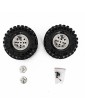 CLIMBER 1.9" Terrain Truck Tires Mounted, chrome