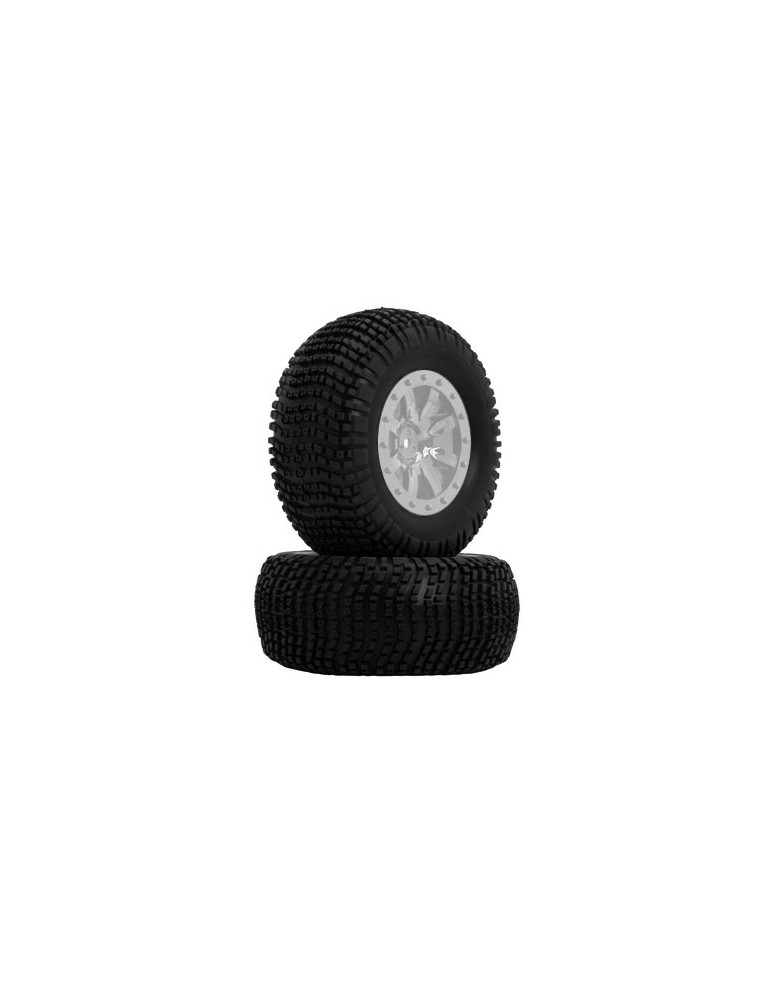 VTEC 1/10 pre-glued tire (2pcs) - S10 SC