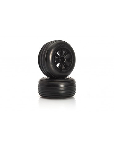 VTEC Groove 2WD pre-glued tyre front - 1/10 Truggy J-Compound