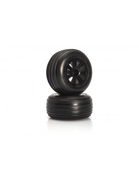 VTEC Groove 2WD pre-glued tyre front - 1/10 Truggy J-Compound