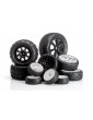 VTEC Groove 2WD pre-glued tyre front - 1/10 Truggy J-Compound