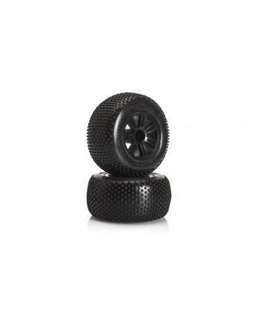 VTEC Kamikaze 10 pre-glued tyre rear - 1/10 Truggy J-Compound